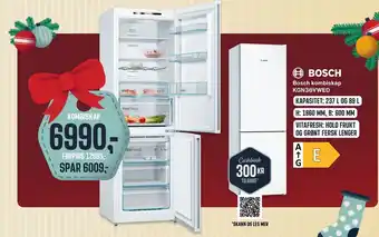 Skousen Bosch kombiskap kgn36vwed tilbud