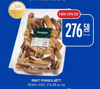 Rema 1000 Røkt pinnekjøtt tilbud