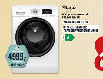 Skousen Whirlpool vaskemaskin ffb9469bvee tilbud