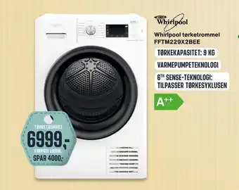 Skousen Whirlpool tørketrommel fftm229x2bee tilbud