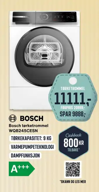 Skousen Bosch tørketrommel wqb245cesn tilbud