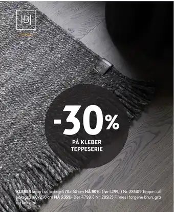 Bohus Kleber teppe tilbud