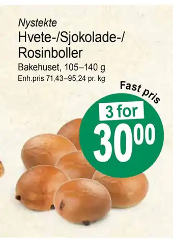 Joker Hvete-/sjokolade-/ rosinboller tilbud