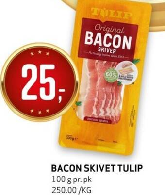 Bunnpris BACON SKIVET TULIP tilbud