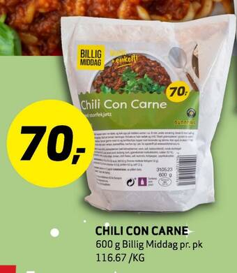 Bunnpris Chili con carne tilbud