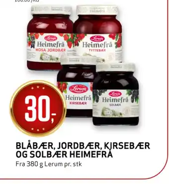Bunnpris Blåbær, jordbær, kjrsebær og solbær heimefra tilbud