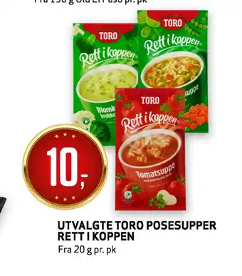 Bunnpris Utvalgte toro posesupper rett koppen tilbud