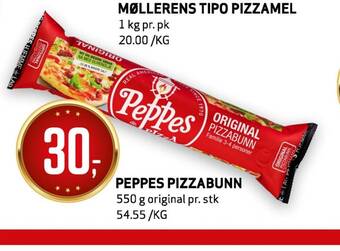 Bunnpris Peppes pizzabunn tilbud