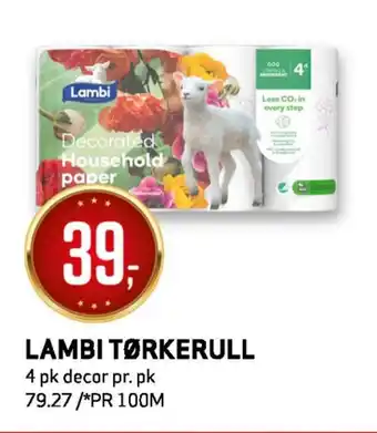 Bunnpris Lambi tørkerull tilbud