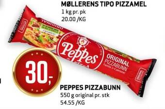 Bunnpris PEPPES PIZZABUNN tilbud