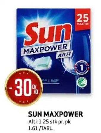 Bunnpris SUN MAXPOWER tilbud