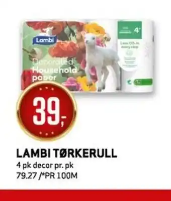 Bunnpris LAMBI TØRKERULL tilbud