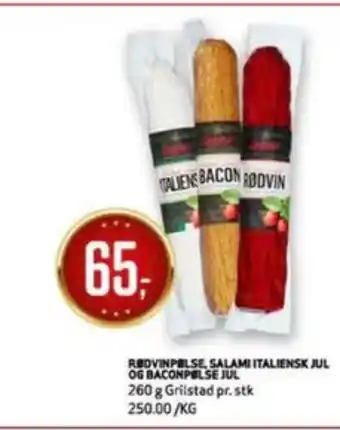 Bunnpris Grilstad salami italiensk tilbud
