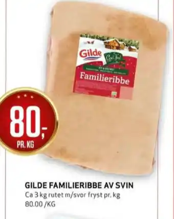 Bunnpris Gilde ribbe tilbud