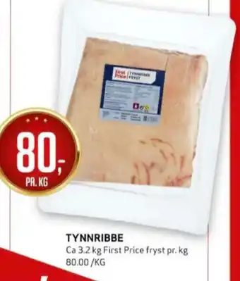 Bunnpris First price ribbe tilbud