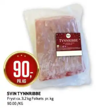 Bunnpris Folkets ribbe tilbud