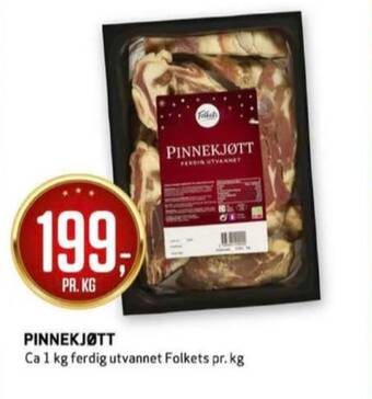 Bunnpris Folkets pinnekjøtt tilbud