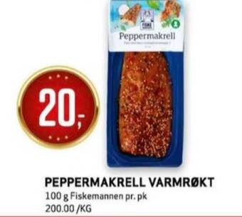 Bunnpris Fiskemannen makrell tilbud