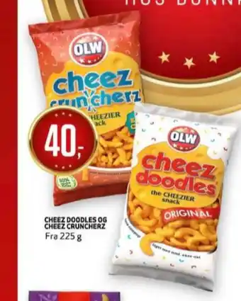 Bunnpris Olw cheez doodles tilbud