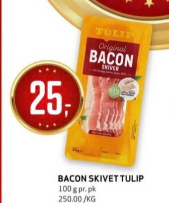 Bunnpris Tulip baconskiver tilbud