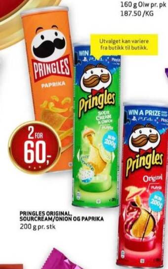 Bunnpris Pringles chips tilbud