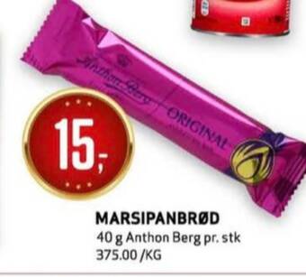 Bunnpris Anthon berg marsipan tilbud