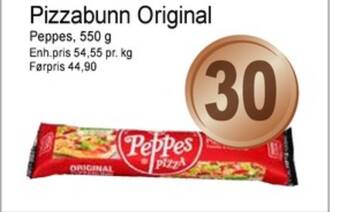 Joker Peppes pizza pizzabunn tilbud