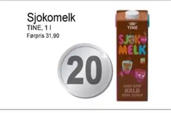 Joker Tine sjokolademelk tilbud