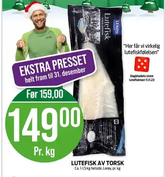 Kiwi Lerøy lutefisk tilbud
