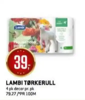 Bunnpris Decor tørkerull tilbud