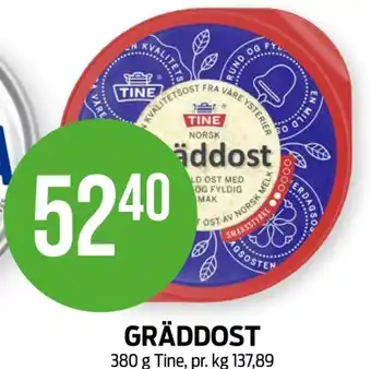 Kiwi Tine gräddost tilbud