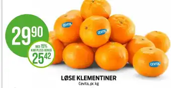 Kiwi Cevita klementiner tilbud