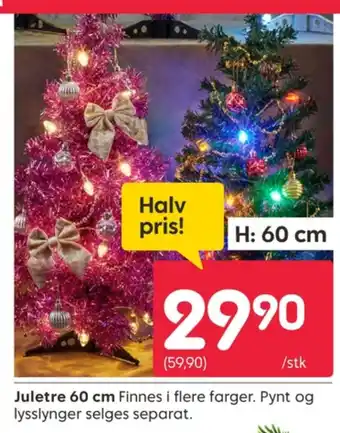 Rusta Ukjent kunstig juletre tilbud