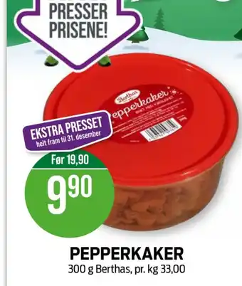 Kiwi Berthas pepperkaker tilbud
