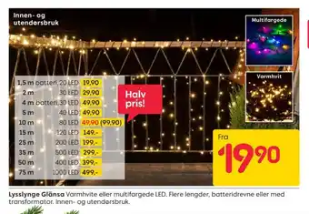 Rusta Ukjent lysslynge tilbud