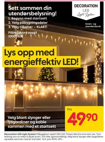 Rusta Outdoor light system lysslynge tilbud