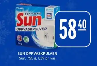 Rema 1000 Sun maskinoppvask - pulver tilbud