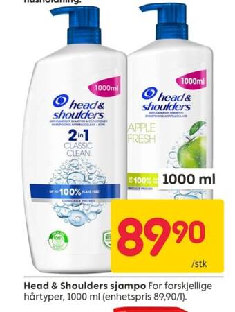 Rusta Head&shoulders shampoo tilbud