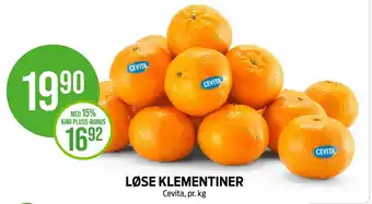 Kiwi Løse klementiner tilbud
