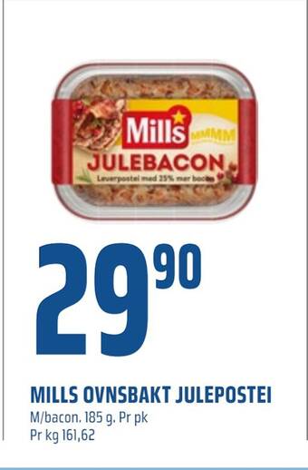 Coop Obs Mills ovnsbakt julepostei tilbud