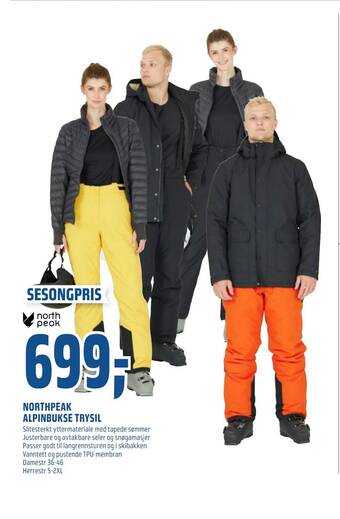 Coop Obs Northpeak alpinbukse trysil tilbud