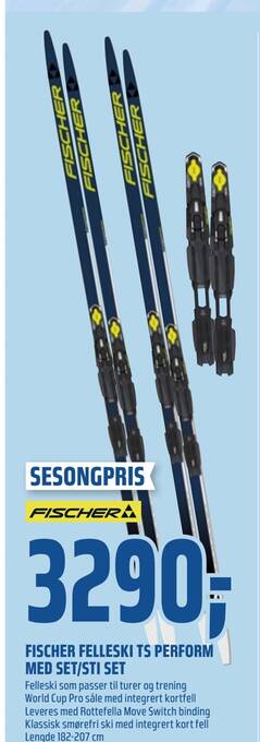 Coop Obs Fischer felleski ts perform med set/sti set tilbud