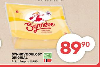 Coop Marked Synnøve gulost original tilbud