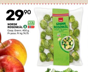 Coop Marked Norsk rosenkål tilbud