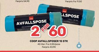 Coop Marked Coop avfallsposer 15 stk tilbud