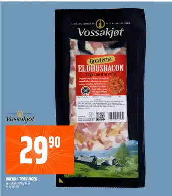 Coop Obs Bacon i terninger tilbud