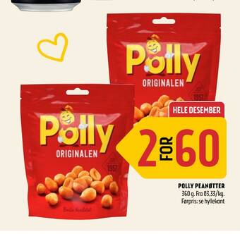 Coop Prix Polly peanøtter tilbud
