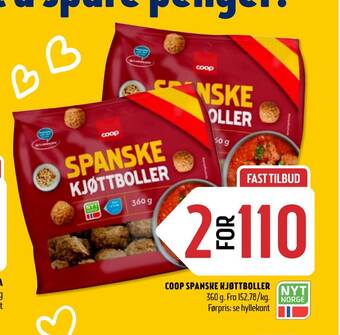 Coop Prix Coop spanske kjøttboller tilbud