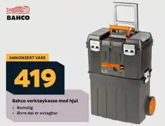 Megaflis Bahco verktøykasse med hjul tilbud