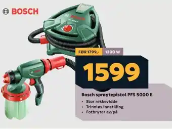 Megaflis Bosch sprøytepistol PFS 5000 E tilbud
